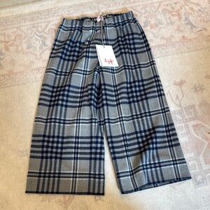 Il Gufo Plaid Wide-Leg Pants